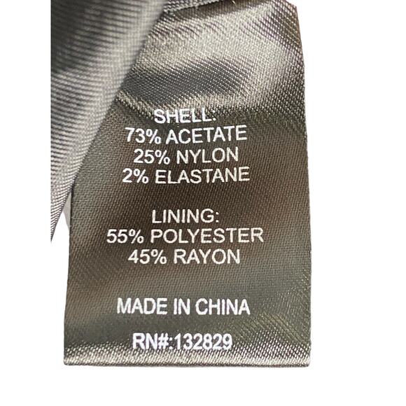 Helsa Mini Dress Heavy Satin Strapless Statement Party Hoco Birthday Classy Sz M - Picture 9 of 11